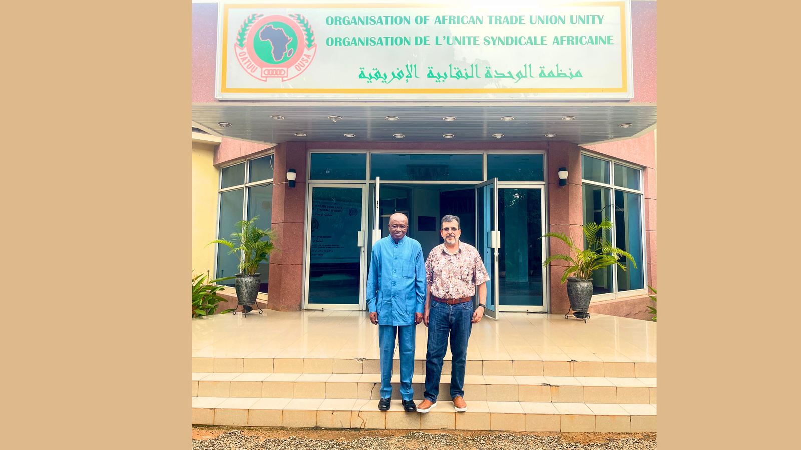 OATUU Receives President of the International Union of Trade Unions of Workers in Agriculture, Food, Commerce, Textiles and Allied Industries (UISTAACT)