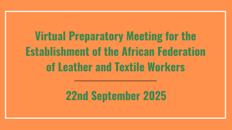 OATUU Holds Virtual Preparatory Meeting for African Federation of Leather and Textile Workers