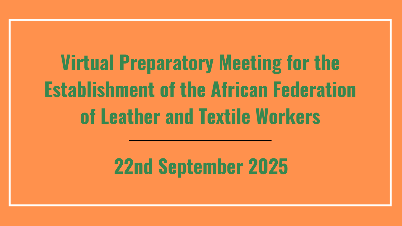 You are currently viewing OATUU Holds Virtual Preparatory Meeting for African Federation of Leather and Textile Workers
