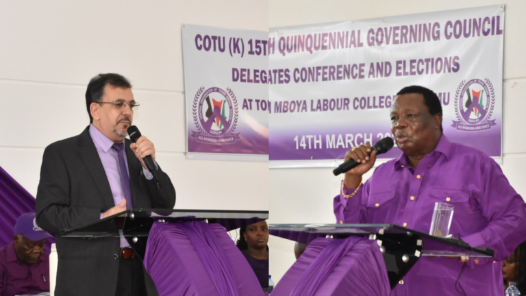 OATUU Participates in COTU-Kenya 15th Governing Council National Delegates Conference
